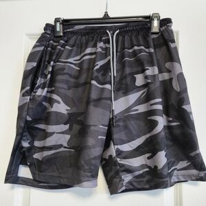 Camouflage Athletic Shorts Size Large